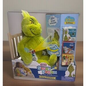 Little Tikes Story Dreamers The Grinch Plush & 3 Storytime Audio Books